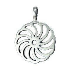 SUN SYMBOL IV, silver pendant