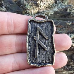 ALGIZ, silver rune