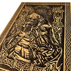 Fenrir Wolf - Viking, wooden wall picture 21x30cm