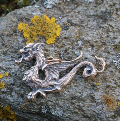 LUCIUS - dragon, pendant, bronze