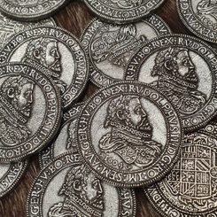 Bohemia, Rudolf II 1576 - 1611 Thaler, zinc, coin - replica