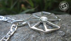 DOPPELKREIS, slawisches Amulett, Zink