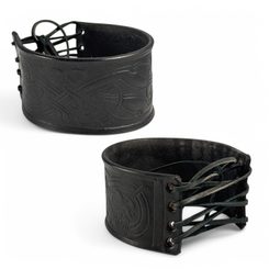 Irish dogs, leather bracelet