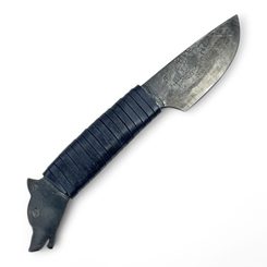 BORRE BESTIE, Ledergürtel Wikinger - verziert, braun