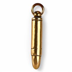 BULLET, 9mm Luger, bronze pendant