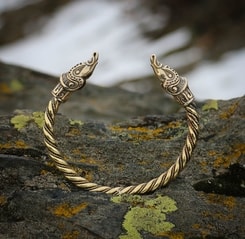 MIDGARDSORMR, Bracelet viking en laiton
