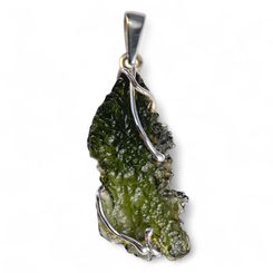 DARIUS, Moldavite, pendant, silver 925/1000