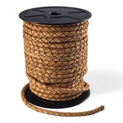 Bolo en cuir ø 5 mm, cuir - naturel / 1 m