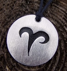 Aries  - zodiac pendant
