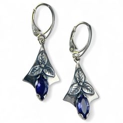 SHAMROCK, earrings, silver, ijolit