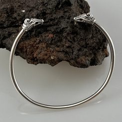 DREKI, Nordic dragon, silver bracelet 925/1000, 10g