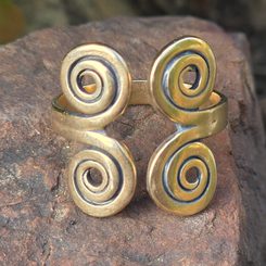 RING with spirals, Baltic, 10th century, bronze