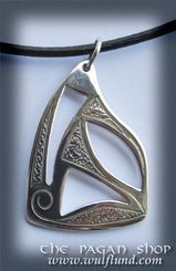 Celtic Necklace, handcrafted silver pendant, I