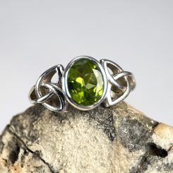PRAGA, medieval silver pendant, peridot and lapis lazuli, Ag 925/1000