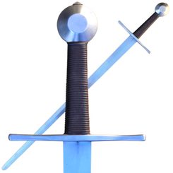 SION, épée à une main, XIVe–XVe siècle, Full Tang, marron