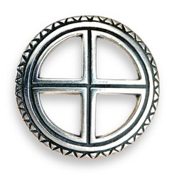 SONNENKREUZ, Brosche, Silber 925
