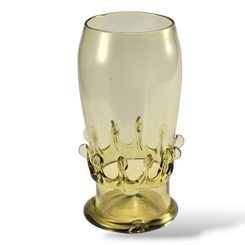 BORGIA, forest green glass, goblet