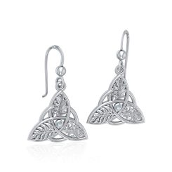 Silver Oak Ash Thorn Earrings