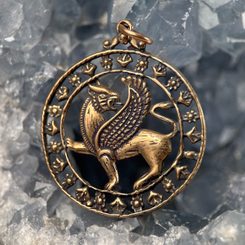 GRYF, pendant gold plated