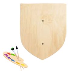 Bouclier médiéval - à peindre, pour enfants
