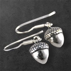 Glands, boucles d'oreilles en argent Ag 925