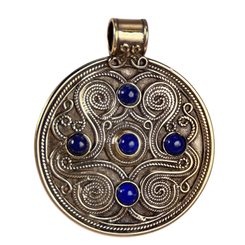 BATTERSEA, britischer Luxusschmuck, Bronze, Lapis