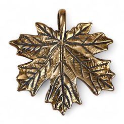 Blatt, Anhänger Bronze