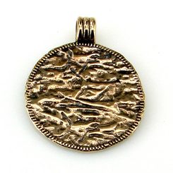 VEGVISIR - bronze brooch