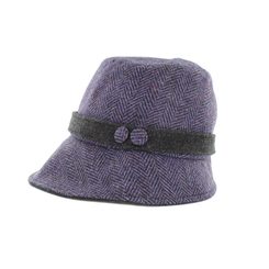 Clodagh Hat wool, purple, Ireland