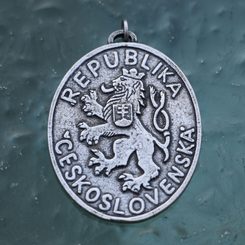 Coat of arms of the Czechoslovak Border Column - pendant