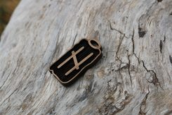 MANNAZ - Rune - Futhark, Wood
