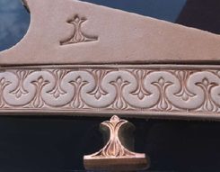 PLAITS, leather stamp
