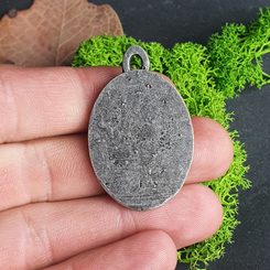 LUNA-Anhänger, Granat, Silber 925 11g