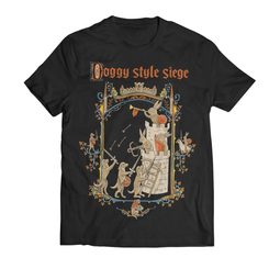 Doggy Style Siege - Medieval rabbits and dogs, men's T-shirt, black