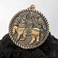 MEDIEVAL FALCONER Moravia Magna Sterling Silver Pendant