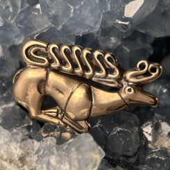 CELTIC DEER - Herne, bronze pendant