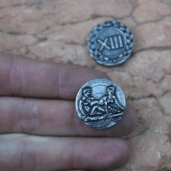 Prague groschen, replica of medieval coin Ag 925/1000, 13g