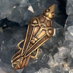 SCOTTISH THISTLE, bronze brooch
