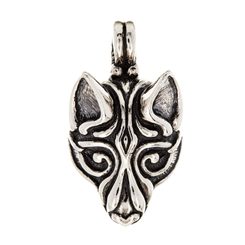 FENRIR LE LOUP, pendentif en argent, style art viking, argent 925, 16 g - plus grand