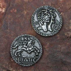 BIATEC-MÜNZE, keltische Tetradrachme