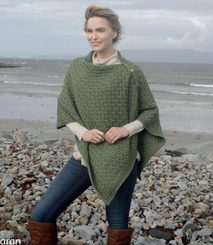 NUALA Shrug, Poncho, Irish wool