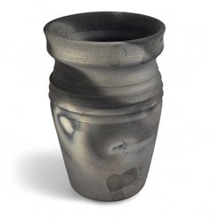 Medieval goblet, smoked ceramics