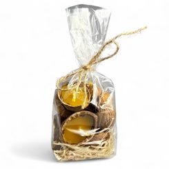 Noix flottante - bougie, paquet cadeau de 10 pièces