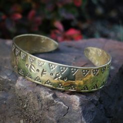 GLOIN brass bracelet