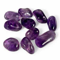 Amethyst, Brasilien - getrommelter Stein