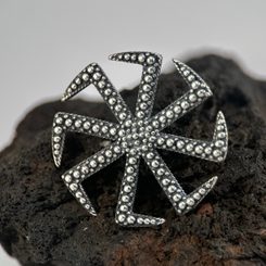 KOLOVRAT, Silver Slavic Colovrat Pendant, Ag 925