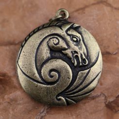 Amulette de Cheval Celtique zinc