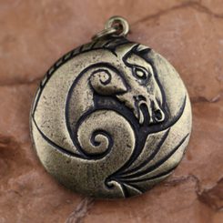 Amulette de Cheval Celtique zinc