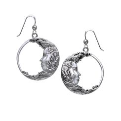 Luna Moon Silver Earrings