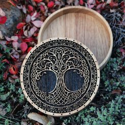 TREE OF LIFE, CELTIC OAK BOX FOR JEWELRY, BRACELETS